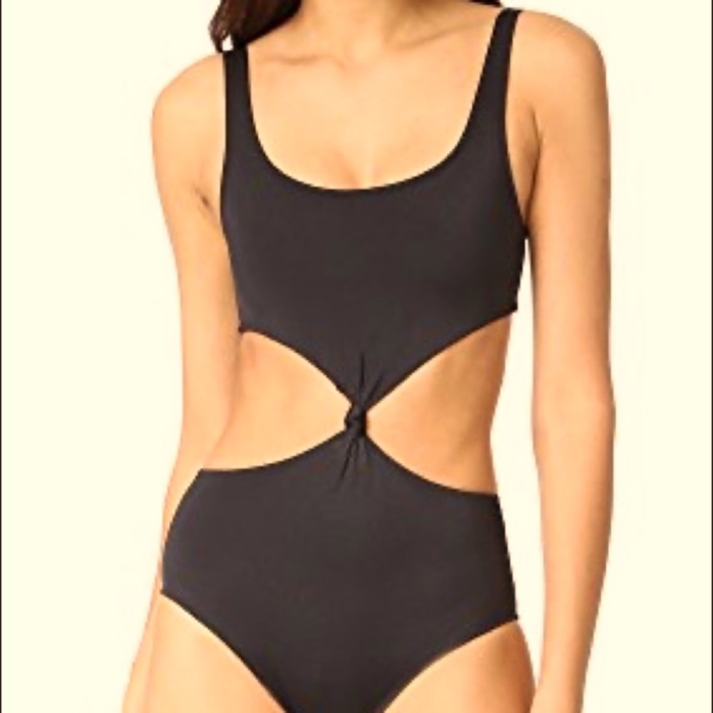 Solid & Striped The Bailey Knotted Cutout Swimsuit